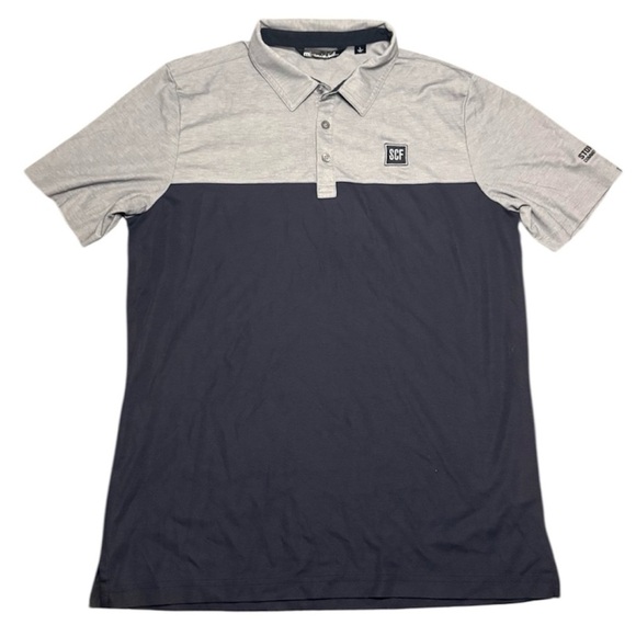 Travis Mathew Other - Travis Mathew Gray and Navy Polo Shirt